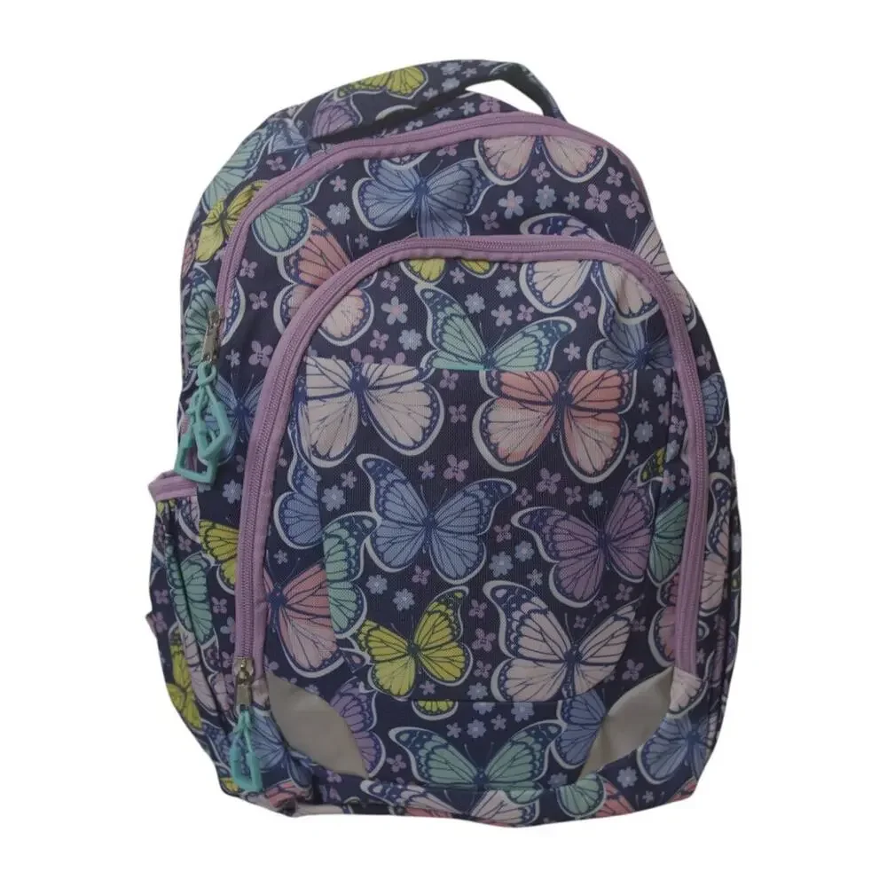 Member’s Mark Butterfly Backpack Lunch Bag Set NWOT Kids Y2K Colorful School